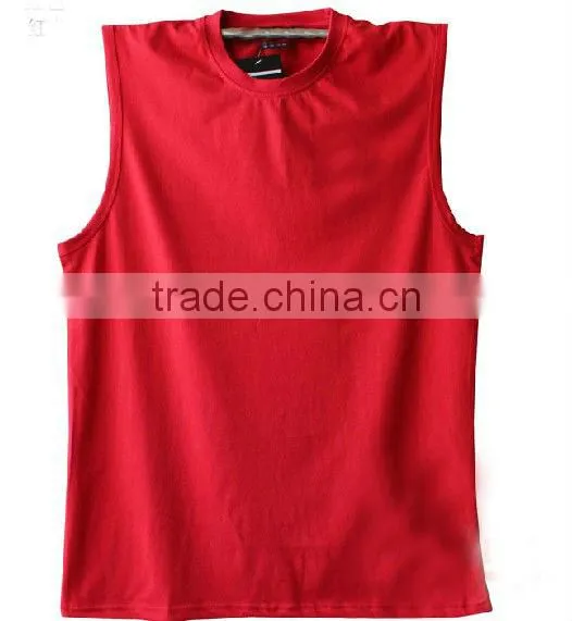 Loose mens tank top with wide shoulder