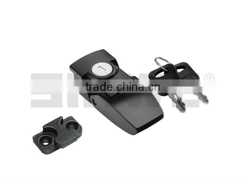 zinc die-casting spring Load Hasp Latch Locks with 2 Keys for Cabinets