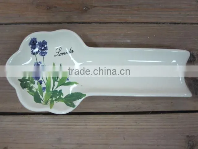 Ceramic Material Pasta Food Storage Jar with Lavender Design
