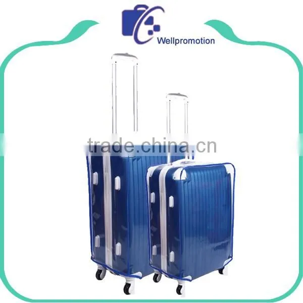 Custom printing waterproof clear plastic luggage cover