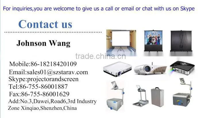 Cheap Tripod Standing Projection Screen Portable Tripod Projector Screen