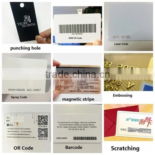 blank PVC white card, contact SLE5542 chip card for inkjet printer