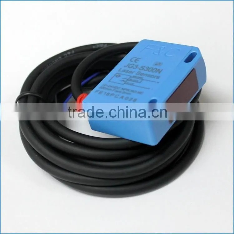 laser distance sensor, red visible light laser switch,background suppression