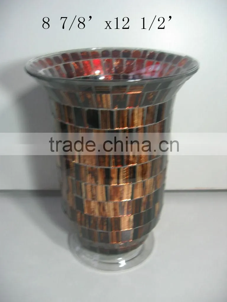 mosaic glass vases for home decro