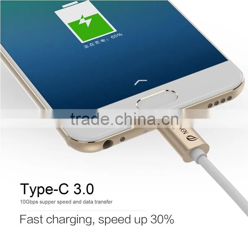 Original Wsken Rich Color Aluminum Shell Not Fade Type C Metal Data Cable Charger Cable For Type-C 3.0