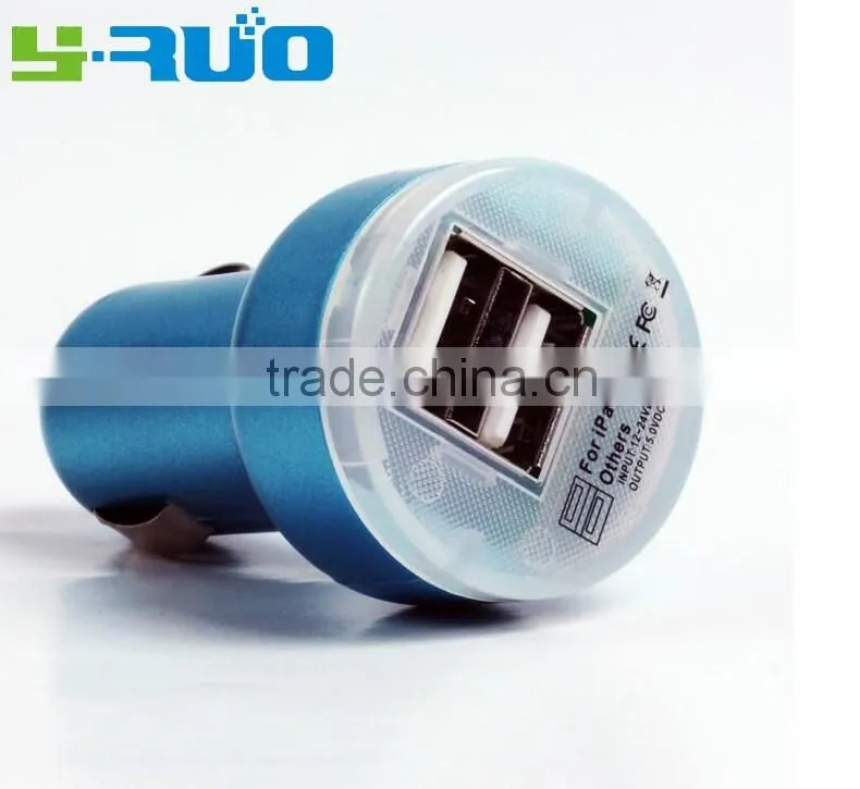 cheapest china mobile phone 5v 2.1A dual usb ports mini car charger for iphone 6s, tablet pc