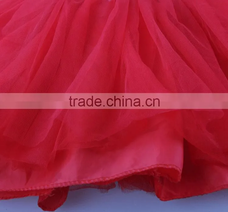 Women Red Tutu Skirt Formal Pettiskirt