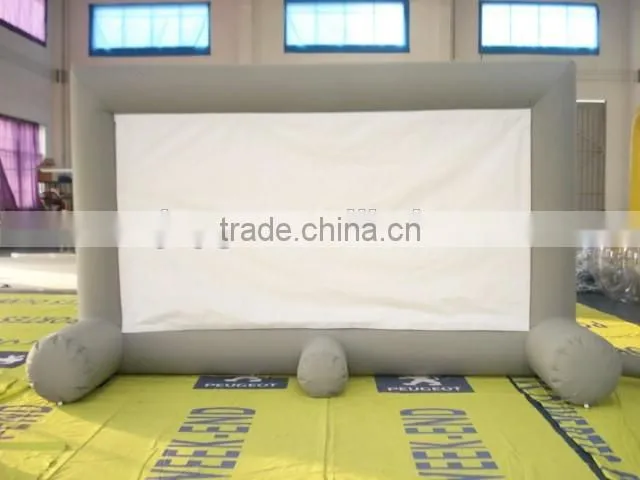 Advertising outdoor inflatable projection screen