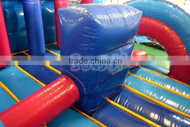 Crazy Inflatable Obstacle Game !15OZ PVC Tarpaulin Outdoor Inflatable Obstacle Course