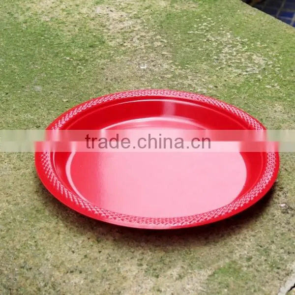 6/7/9/10/12 inch Coloful disposable plate PS material