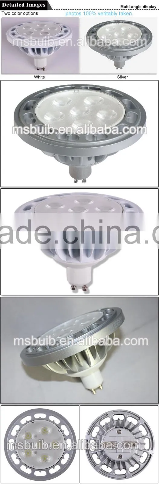 Haining Mingshuai led spotlight ES111 LED GU10 11W TUV CE RoHS