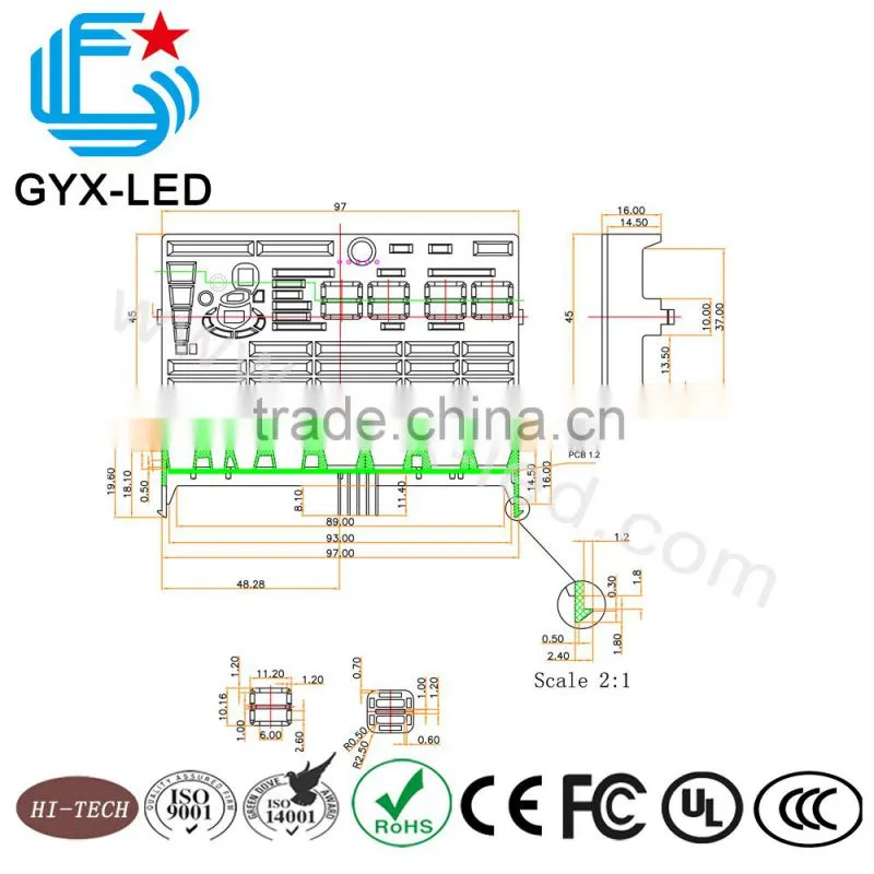 Good reliability high brightness arc shape rice cooker kitchen appliance LED display