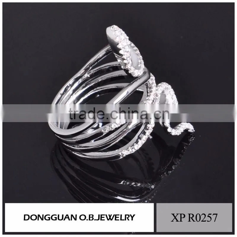 New arrival wedding 2016 latest design white gold ring for women