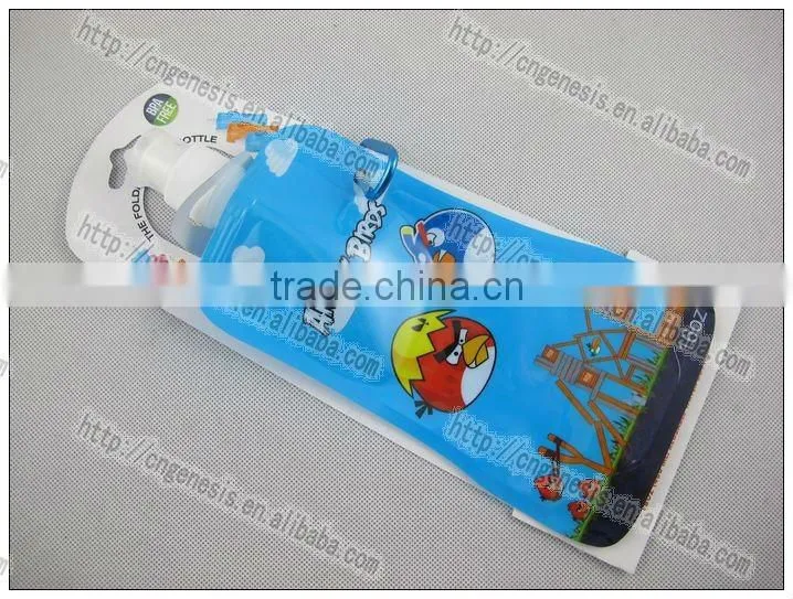 collapsible water bottle, collapse plastic bottle, foldable drinking bottle