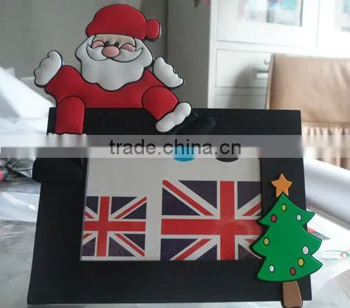 OEM popular soft pvc Christmas photo frame
