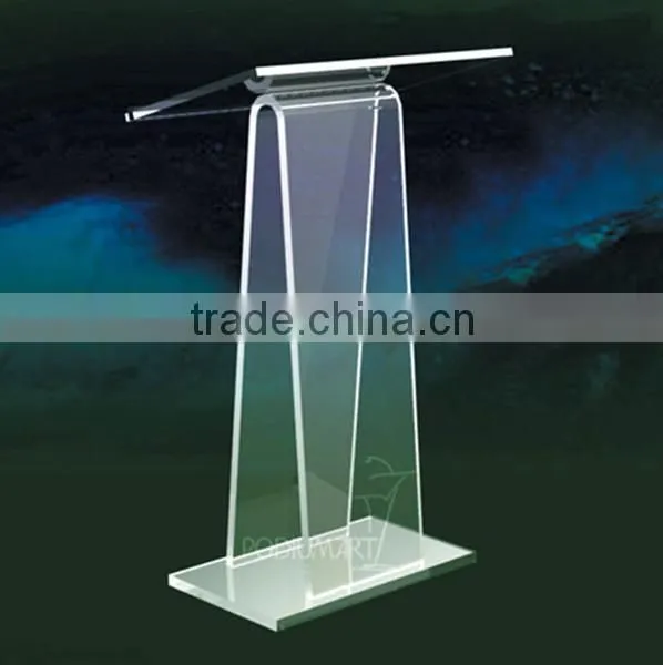 Clear modern acrylic podium