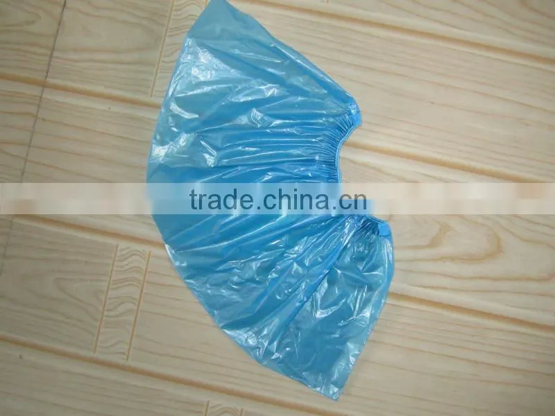 Disposable plastic machine-made CPE/PE shoe cover