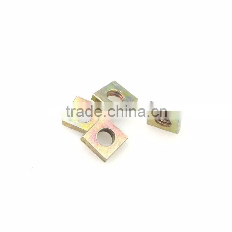 Promotional price color zinc plated square nut with caliper