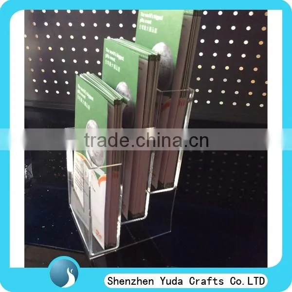 Hanging Clear Brochure Holder Acrylic Slatwall Brochure Holder Wall A5 Brochure Holder