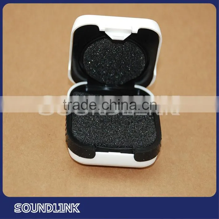 Wholesale foam linner black plastic hearing aid storage cases