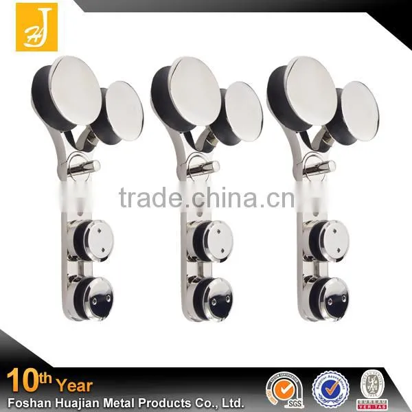 2015 hot sale heavy duty stainless steel sliding glass door roller with double roller