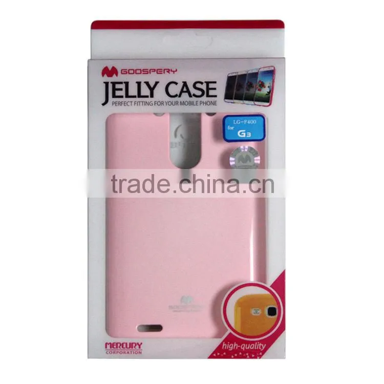 For LG G3 TPU Jelly case, Mercury soft cases cover for LG G3 D859 Smart mobile phone