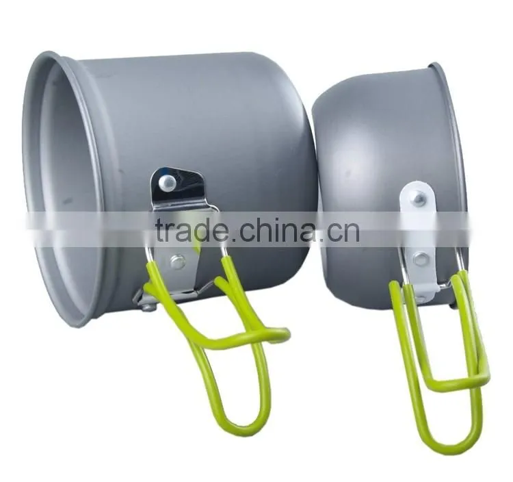 Picnic Camping Hiking Backpacking Pot Pan Cookware Outdoor Cooking Set