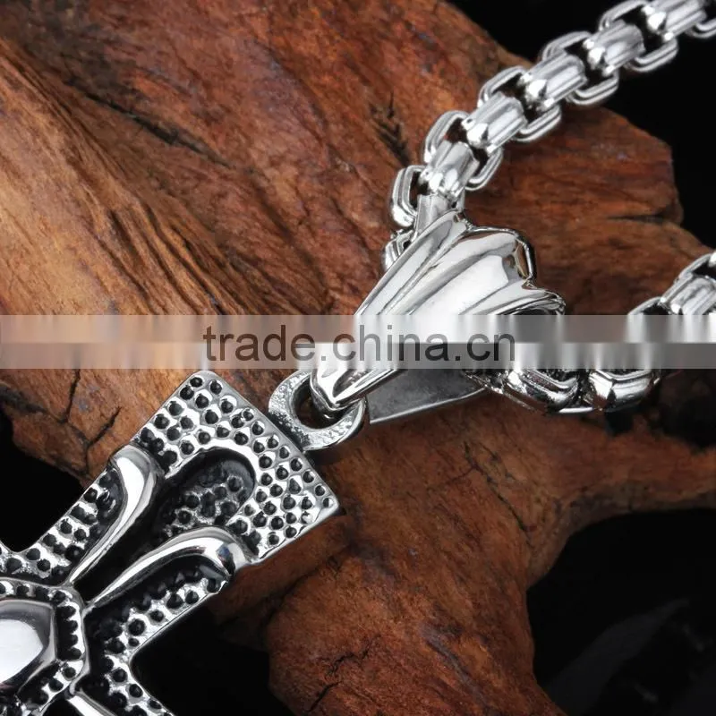 sterling silver plated stainless steel cross pendant blanks