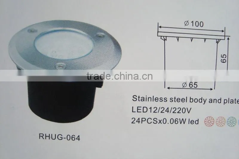 LED underground lighting fixture