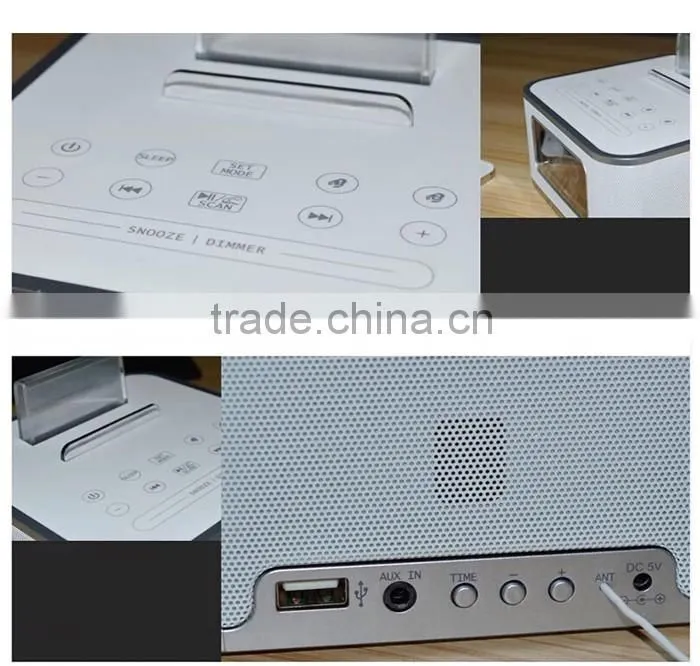 Portable bluetooth fm radio speaker with usb port aux bluetooth speakers