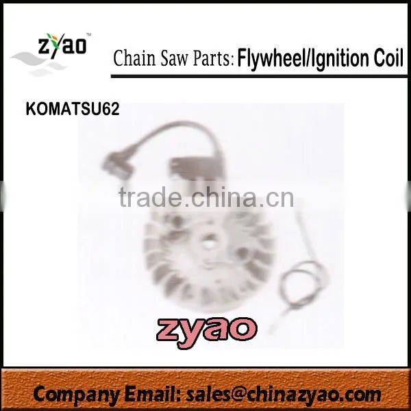 komatsu62 chainsaw flywheel & ignition coil,spare parts for komatsu62 chainsaw