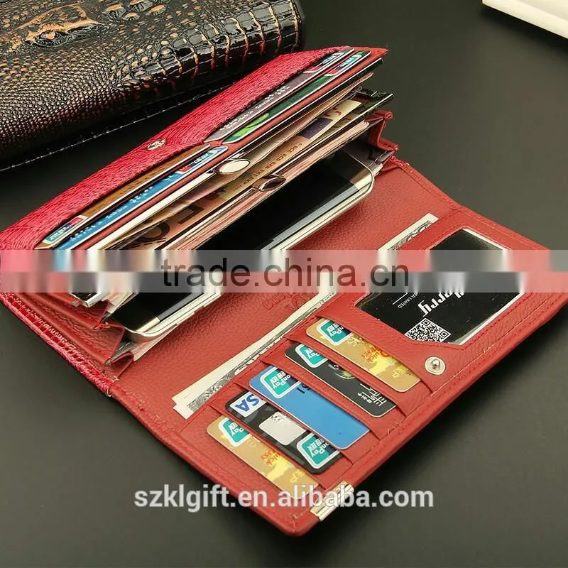 2016 custom genuine leather wallet womens wallet lady girls wallet