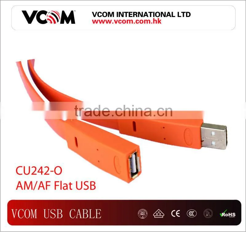 High Speed Top 2.0V Transparant USB Cable USB AM/BM + Ferrite 2.0V Transparant Blue
