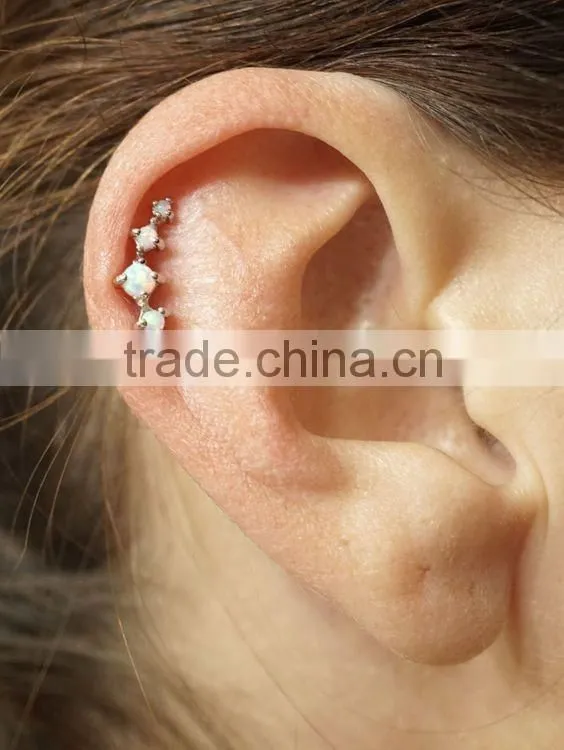 Surgical stainless steel jewelry tragus piercing earring plugs stud ear cartilage earrings jewelry fashion earrings