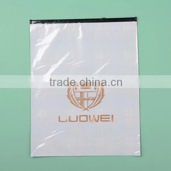 Transparent eva zipper bag, wired zipper bags for package