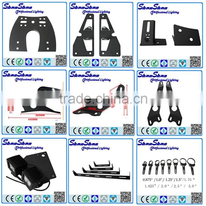 jeep wrangler accessories 20 inch led light bracket mounting/ engine hood bracket