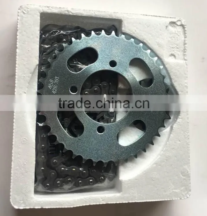 TITAN 150 43T/16T 428H / 118L chain and sprocket for motorcycle