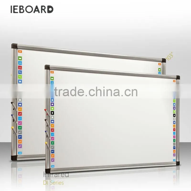 2 people to write at same tim by fast finger touch , classic dual touch finger touch 82 inch Infrared interactive whiteboard