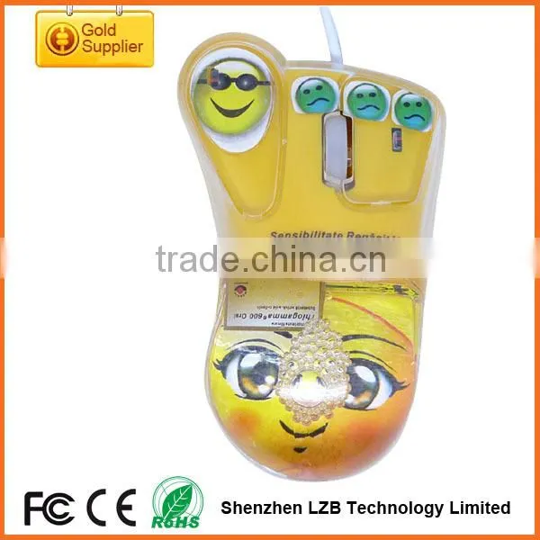 liquid wired mouse with floaters/liquid floater mouse/usb liquid mouse folaters