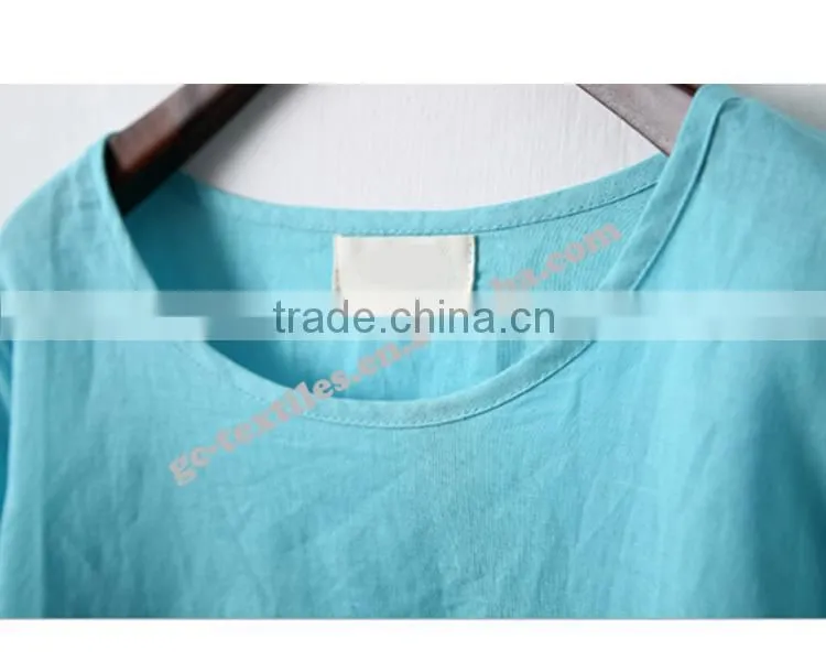 Girl's Printed Super Cute Round Neck Blue Short Sleeve T-shirts
