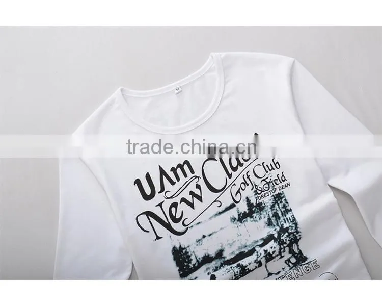 OEM Printing Long Sleeve Cotton T shirt