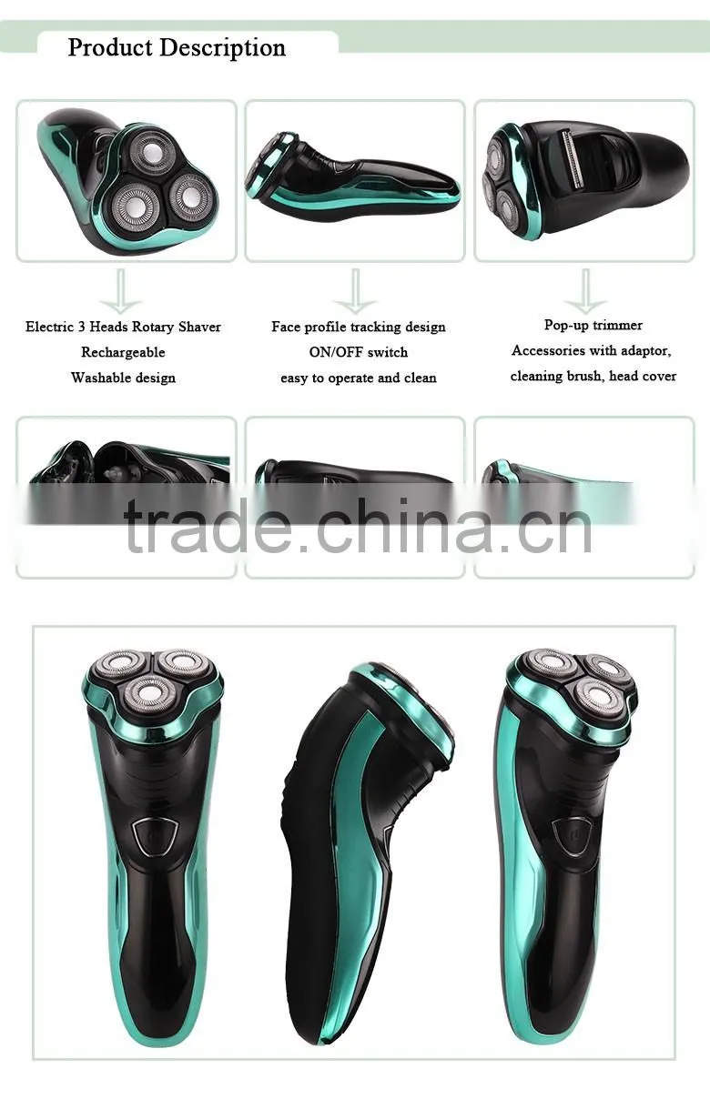 Hot selling Triple Blade Rechargeable Electric Shaver