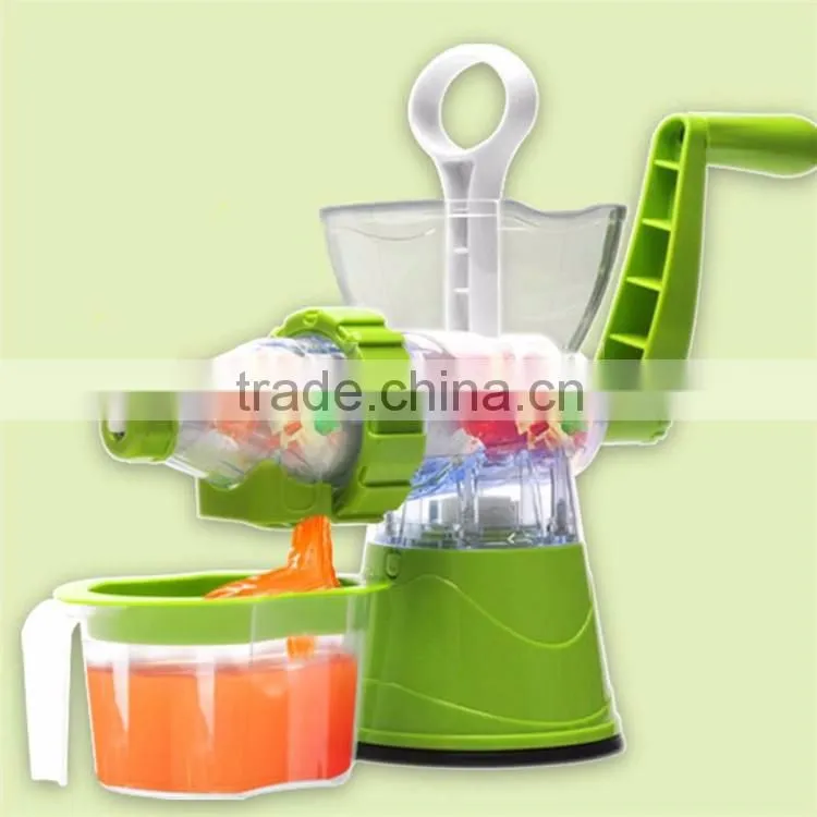 New Design Plastic Manual Citrus Slow Juicer Hand Blender Juice Manual Fruit Juicer
