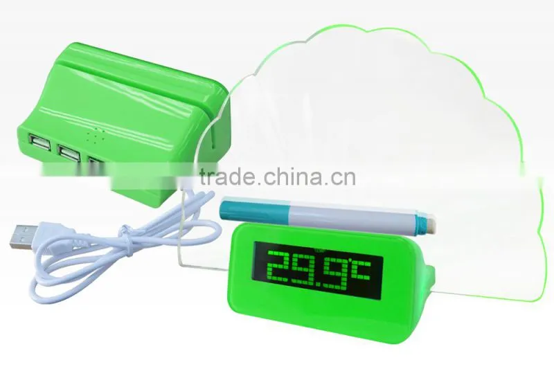 Digital World Time LED Alarm Clock with Calendar