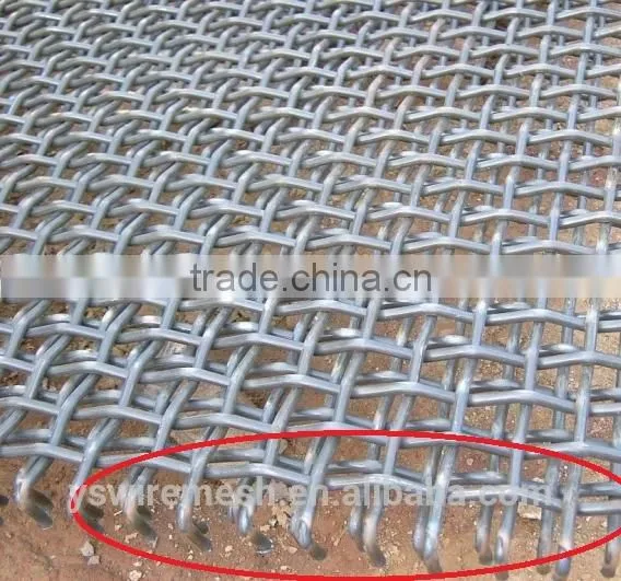 high strength steel crimped wire mesh for Mine
