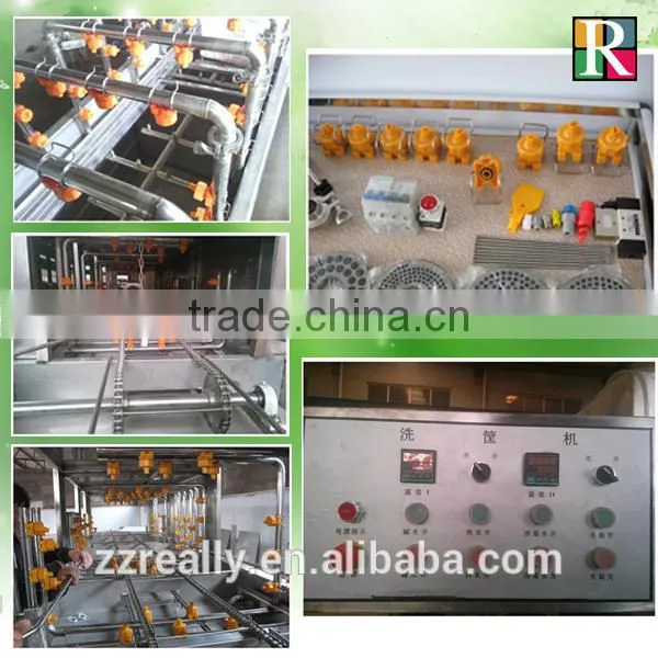 Electric heating type stainless steel 0-15m/min plastic basket washer
