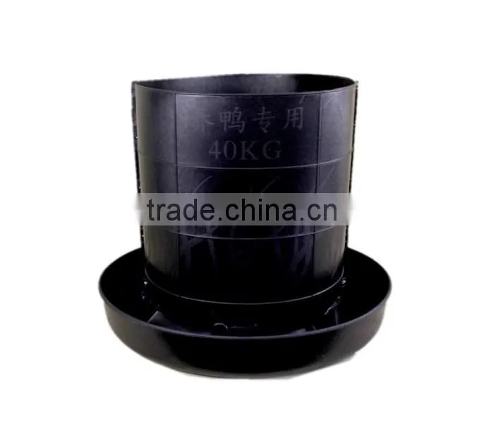 40kg automatic poultry chicken/duck/goose plastic feeder(feeder-40black)