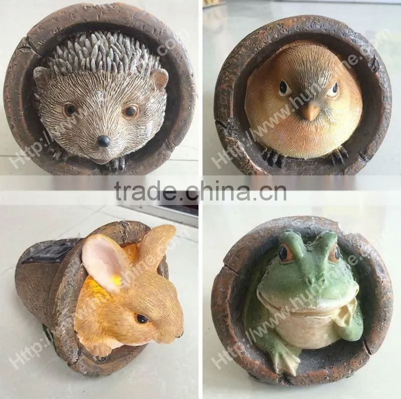 hot sale best design waterproof nice led animal shaped solar garden lights