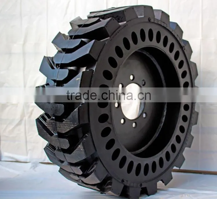 Newest design wheel loader solid tire press, forklift solid tire 5.00-8