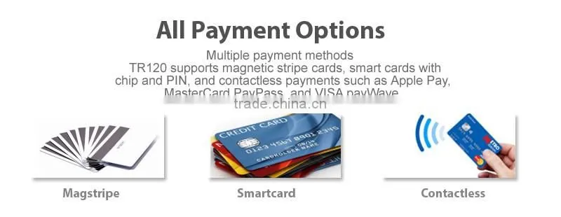 EMV PCI GPS NFC 4G LTE android pos terminal supports contactless card
